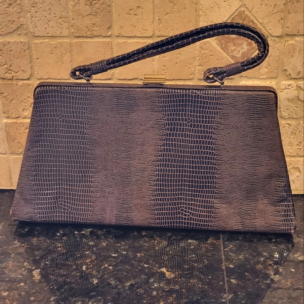 Vintage Dover Brown Leather Handbag